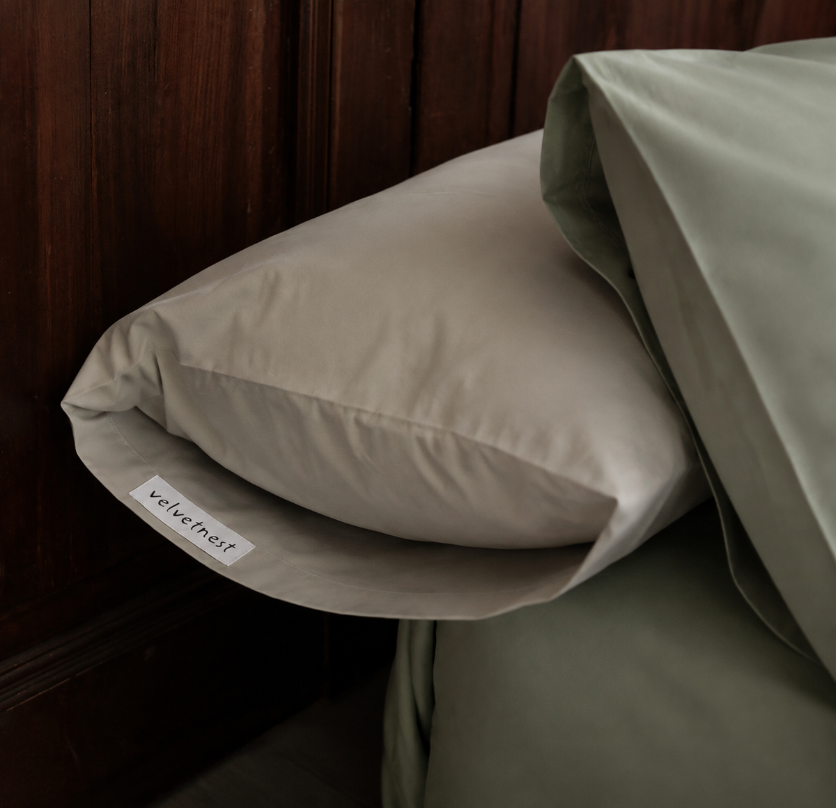 Brushed Long-Staple Cotton Pillowcase Pair
