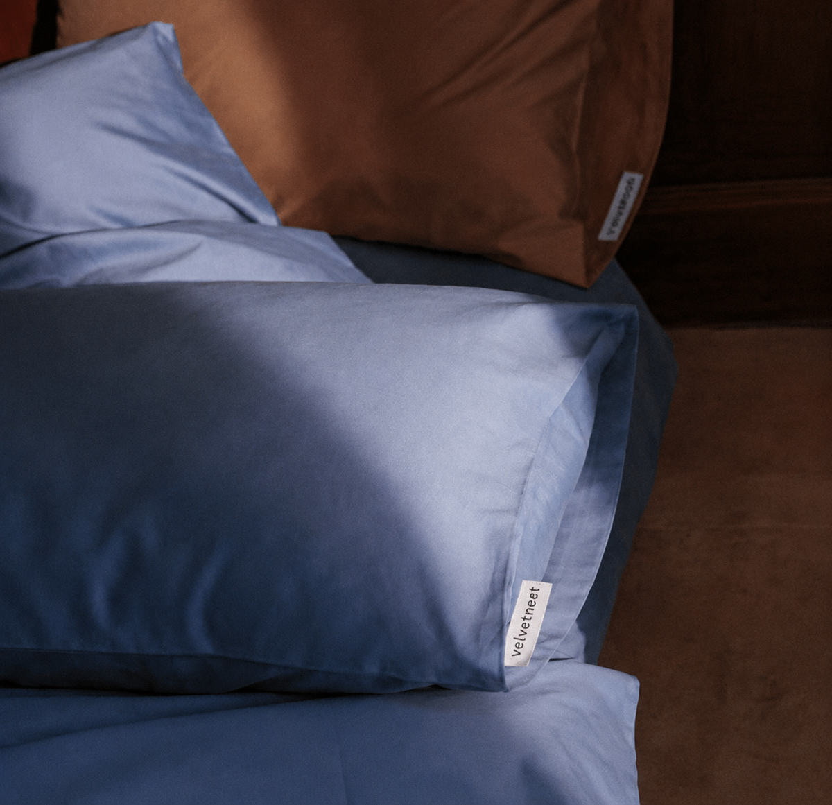 Brushed Long-Staple Cotton Pillowcase Pair