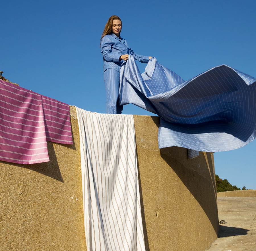 Classic Stripe Long-Staple Cotton Sheet