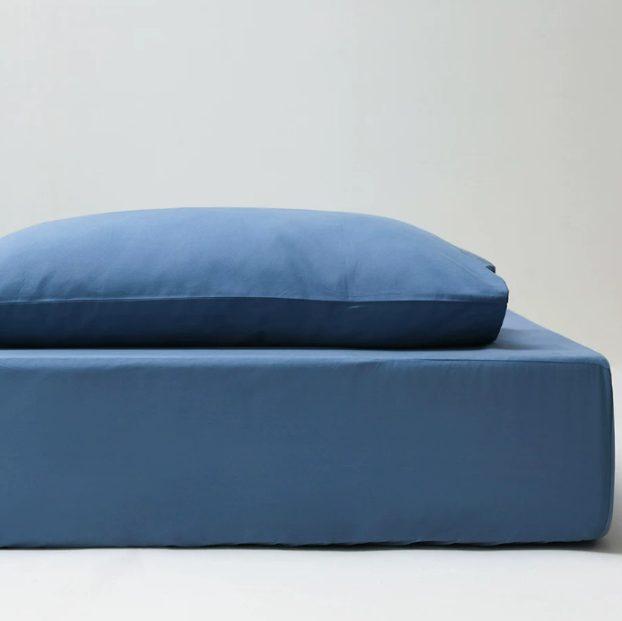 Brushed Long-Staple Cotton Fitted Sheet
